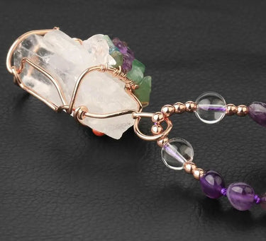 Buy 1 Free 1 Amethyst 7 Chakra Tree Of Life Necklace-Your Soul Place